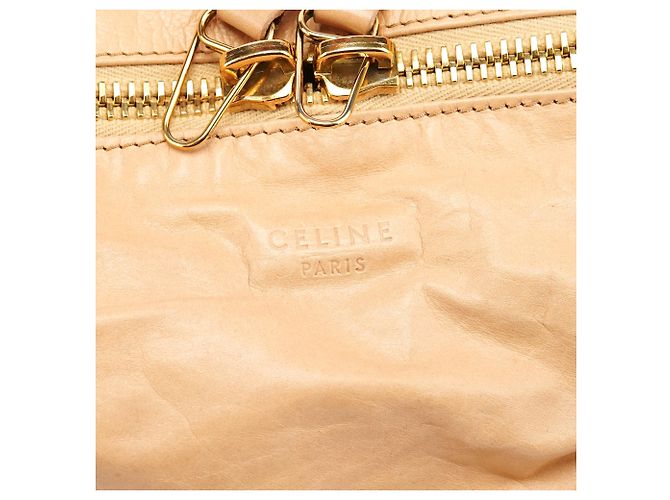 Céline Borsa Pillow in pelle Nappa beige - vista 6