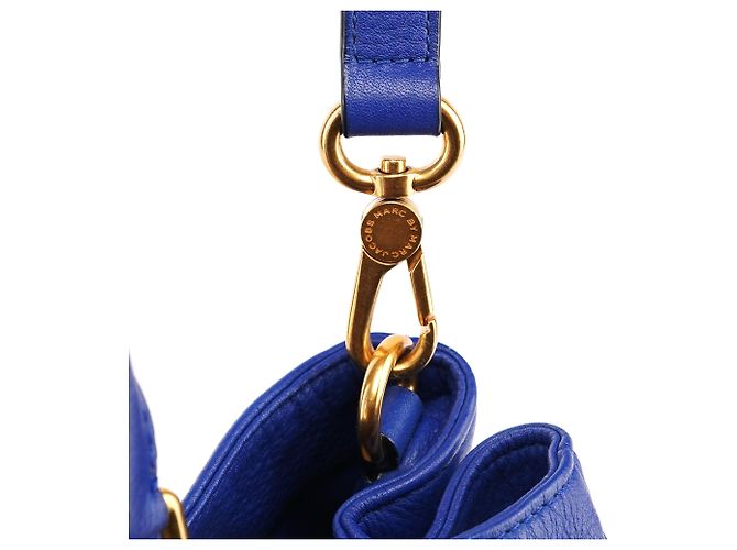 Marc by Marc Jacobs Borsa Tote 2-Way in pelle blu cobalto - vista 10