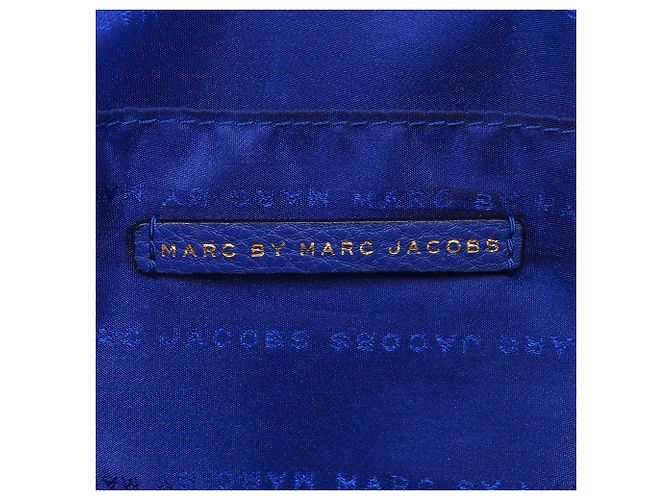 Marc by Marc Jacobs Borsa Tote 2-Way in pelle blu cobalto - vista 12