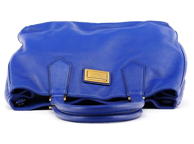 Marc by Marc Jacobs Borsa Tote 2-Way in pelle blu cobalto - vista 4