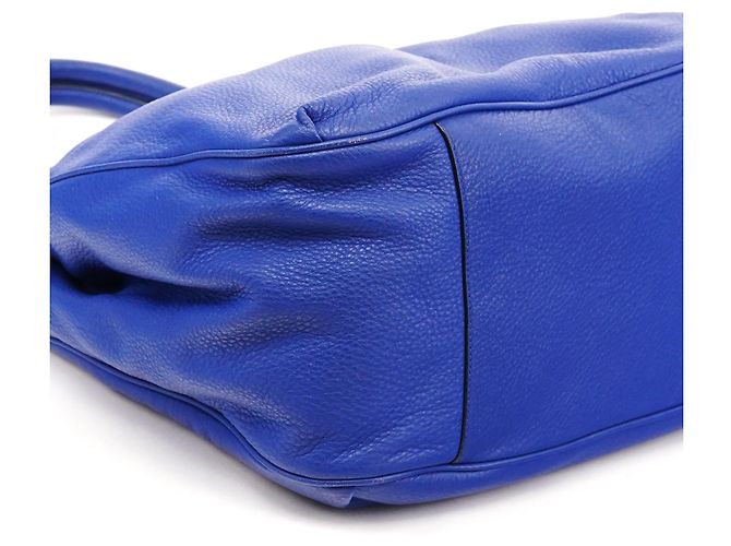 Marc by Marc Jacobs Borsa Tote 2-Way in pelle blu cobalto - vista 7