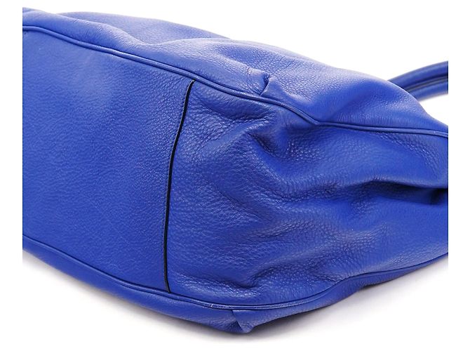 Marc by Marc Jacobs Borsa Tote 2-Way in pelle blu cobalto - vista 8