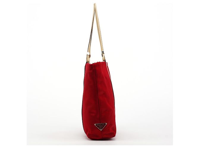 Prada Borsa Tote in raso Raso rossa - vista 2