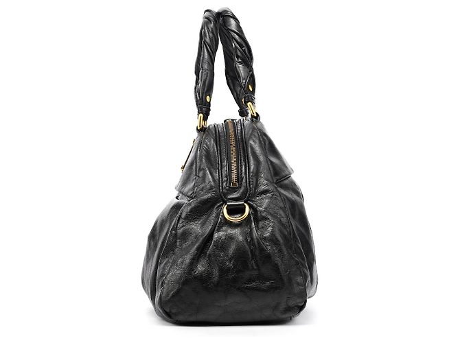 Marc by Marc Jacobs Borsa 2-Way Baby Aidan Twisted Q in pelle nera - vista 2
