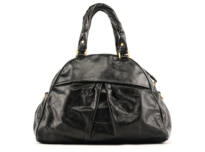 Marc by Marc Jacobs Borsa 2-Way Baby Aidan Twisted Q in pelle nera - vista 3