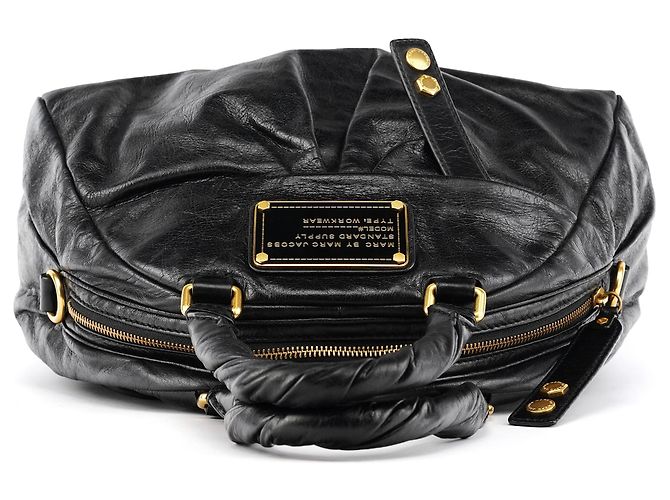 Marc by Marc Jacobs Borsa 2-Way Baby Aidan Twisted Q in pelle nera - vista 4