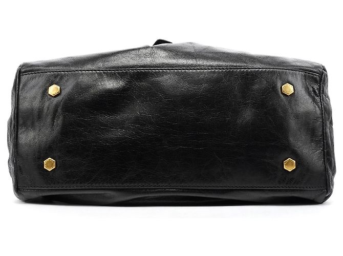 Marc by Marc Jacobs Borsa 2-Way Baby Aidan Twisted Q in pelle nera - vista 5