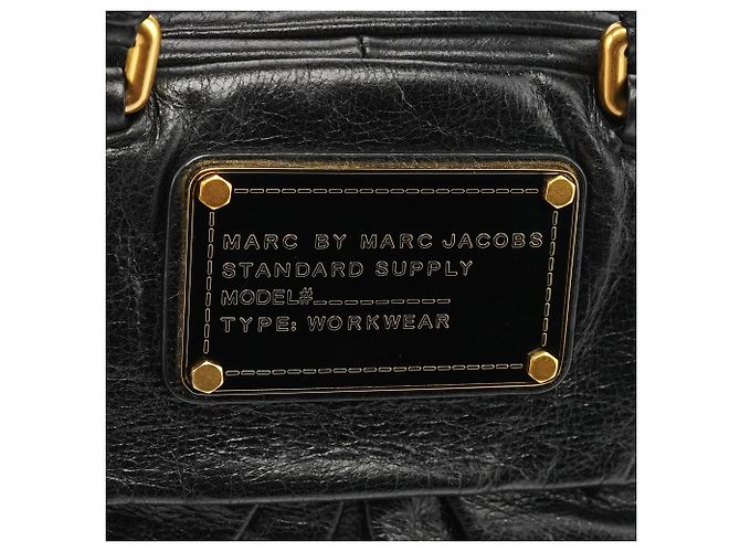 Marc by Marc Jacobs Borsa 2-Way Baby Aidan Twisted Q in pelle nera - vista 6