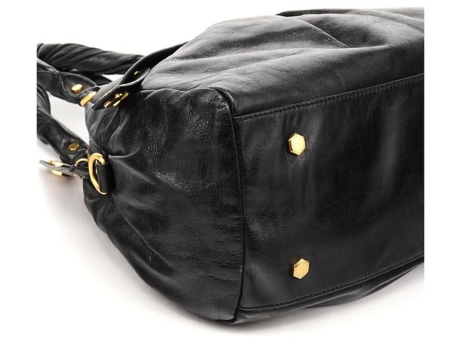Marc by Marc Jacobs Borsa 2-Way Baby Aidan Twisted Q in pelle nera - vista 7