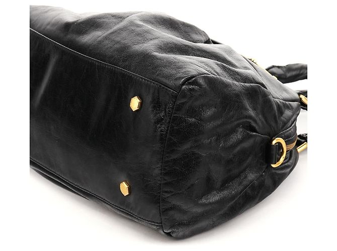 Marc by Marc Jacobs Borsa 2-Way Baby Aidan Twisted Q in pelle nera - vista 8