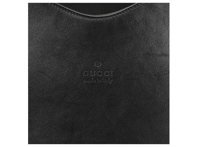 Gucci 001 3244 Borsa a tracolla in pelle nera Bamboo - vista 5