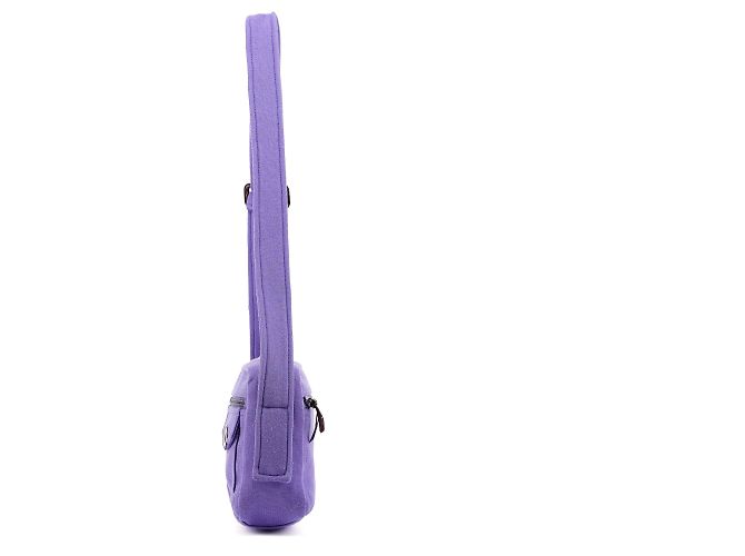 Miu Miu Borsa a tracolla in mesh viola con tasca - vista 2