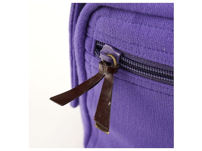 Miu Miu Borsa a tracolla in mesh viola con tasca - vista 8
