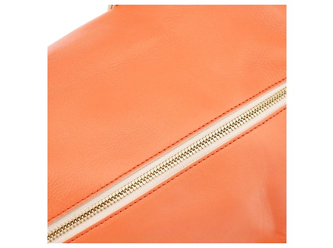 Chloé Borsa Boston Madeleine in pelle arancione - vista 11