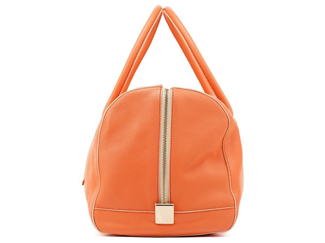 Chloé Borsa Boston Madeleine in pelle arancione - vista 2