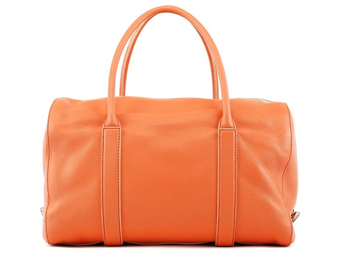Chloé Borsa Boston Madeleine in pelle arancione - vista 3