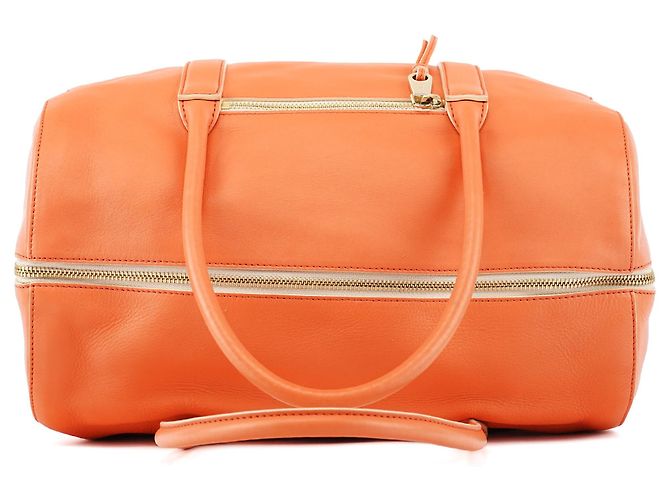 Chloé Borsa Boston Madeleine in pelle arancione - vista 4