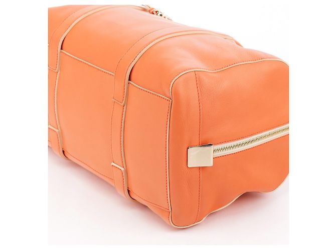 Chloé Borsa Boston Madeleine in pelle arancione - vista 9