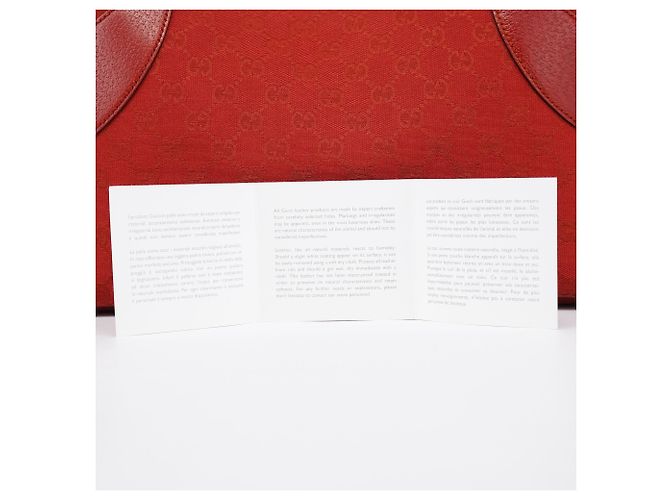 Gucci 113015 Borsa Tote in pelle Red GG - vista 10