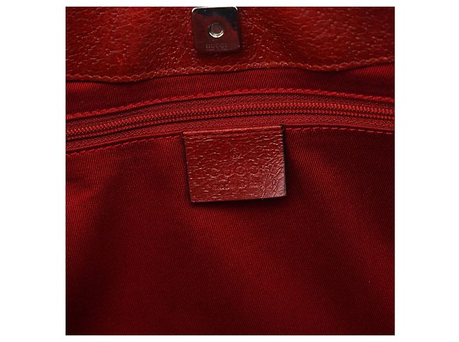 Gucci 113015 Borsa Tote in pelle Red GG - vista 11