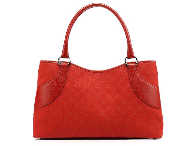 Gucci 113015 Borsa Tote in pelle Red GG - vista 3