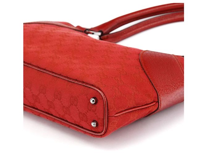 Gucci 113015 Borsa Tote in pelle Red GG - vista 7