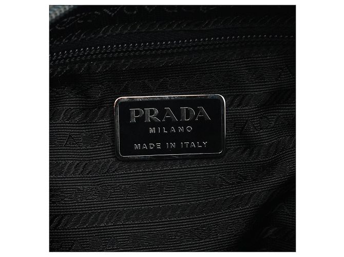 Prada Borsa a tracolla 1998 Grey Tessuto Metallo Nylon - vista 12