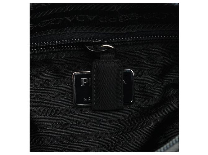 Prada Borsa a tracolla 1998 Grey Tessuto Metallo Nylon - vista 13