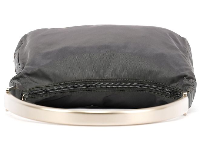 Prada Borsa a tracolla 1998 Grey Tessuto Metallo Nylon - vista 4