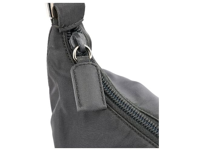 Prada Borsa a tracolla 1998 Grey Tessuto Metallo Nylon - vista 7