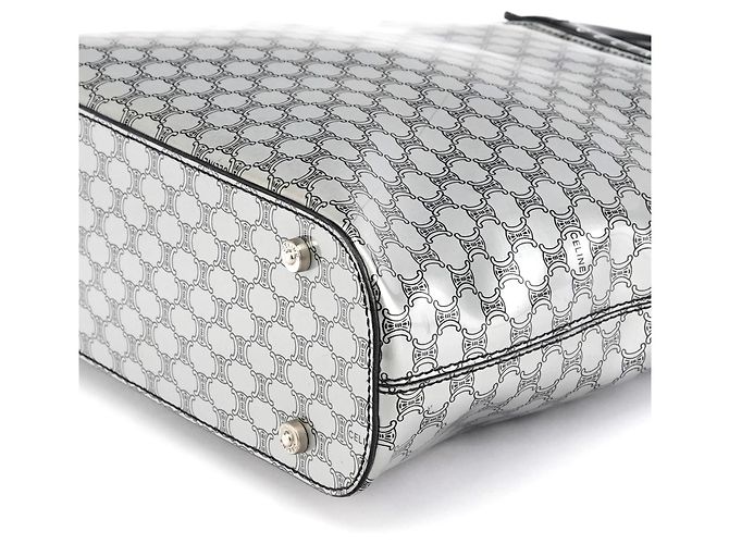 Céline Borsa Tote Macadam Argento - vista 8
