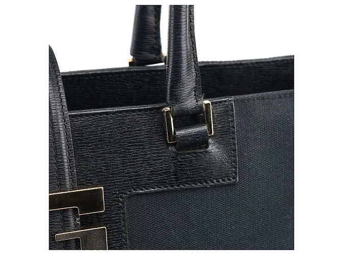 Gucci 002 1109 Navy Canvas Square G Tote Bag - vista 10