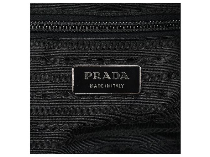 Prada Borsa Bowling B11334 in pelle traforata bianca e rossa - vista 13