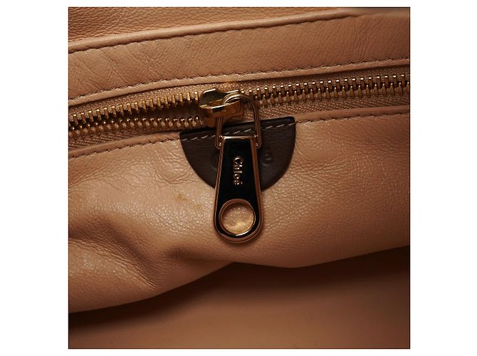 Chloé Borsa a secchiello in pelle marrone con coulisse - vista 12