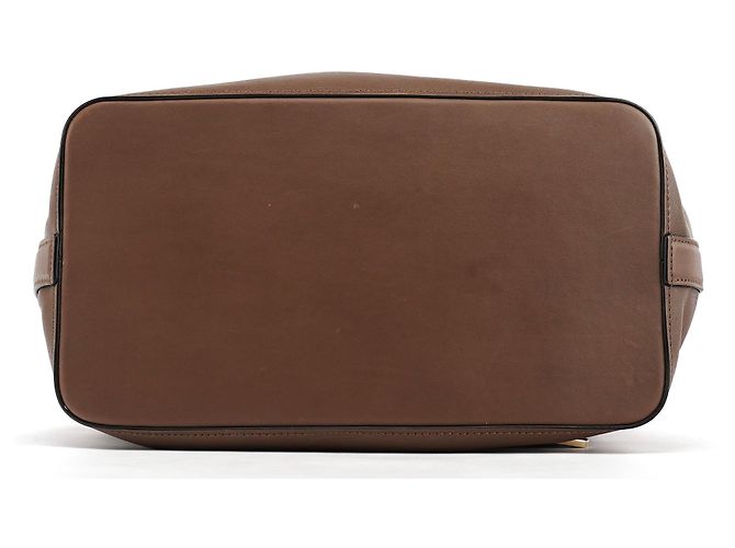 Chloé Borsa a secchiello in pelle marrone con coulisse - vista 4
