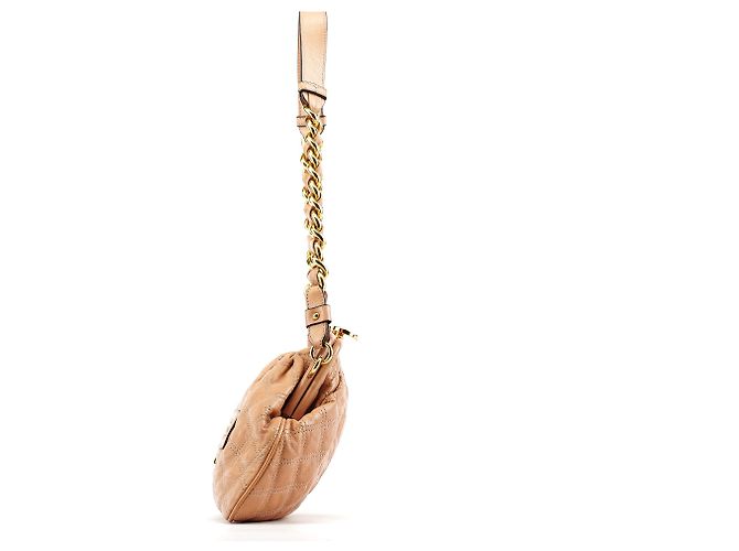 Marc Jacobs Borsa a tracolla Stam in pelle trapuntata beige - vista 3