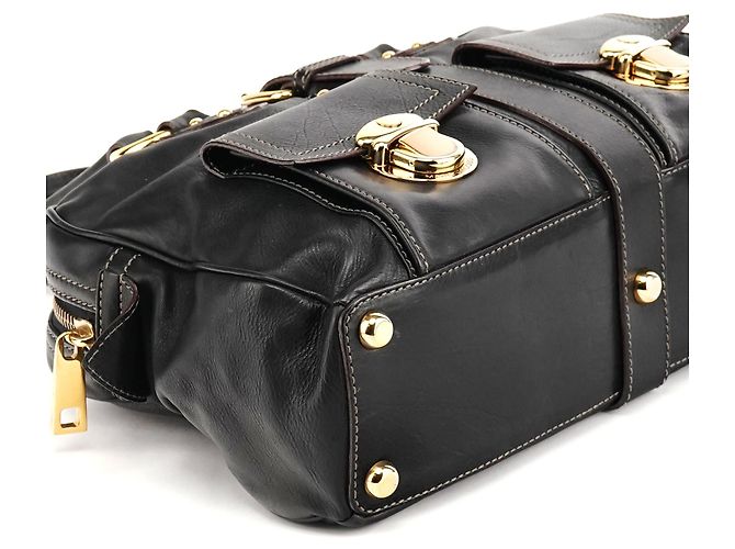Marc Jacobs Borsa Tote Venetia in pelle nera - vista 10