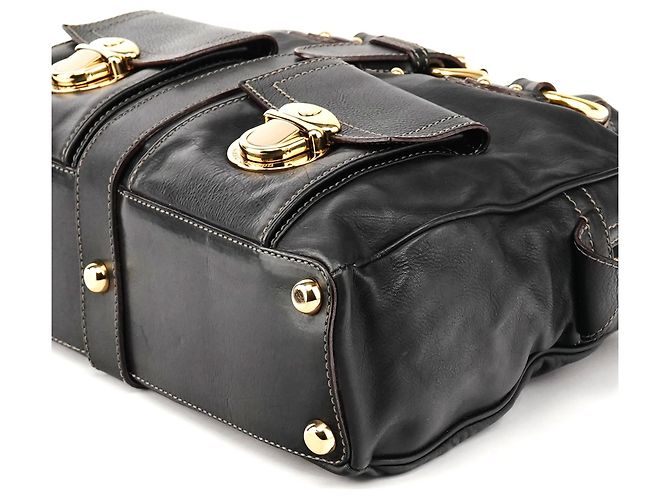 Marc Jacobs Borsa Tote Venetia in pelle nera - vista 11