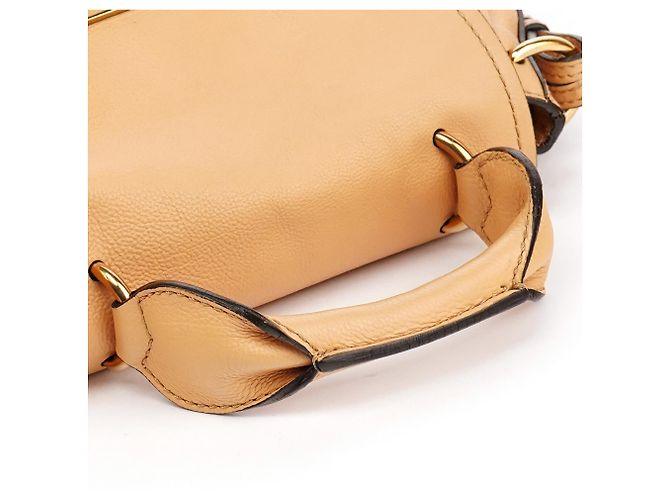Chloé Borsa 2-Way Elsie in pelle beige - vista 13