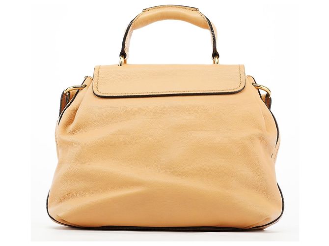 Chloé Borsa 2-Way Elsie in pelle beige - vista 3