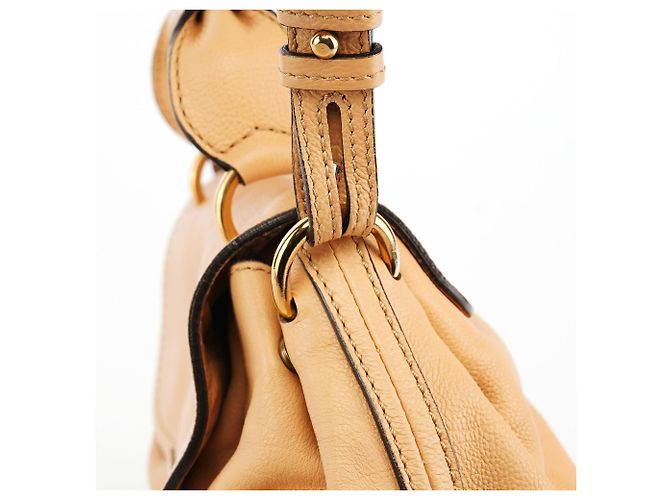 Chloé Borsa 2-Way Elsie in pelle beige - vista 8