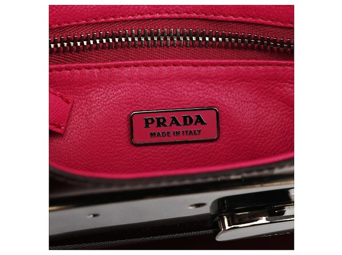 Prada Borsa a spalla Spazzolato Mirror Burgundy 2004 - vista 13