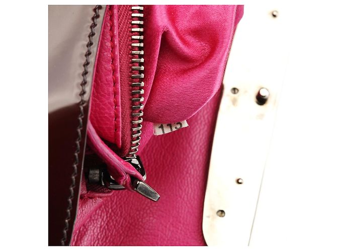 Prada Borsa a spalla Spazzolato Mirror Burgundy 2004 - vista 15