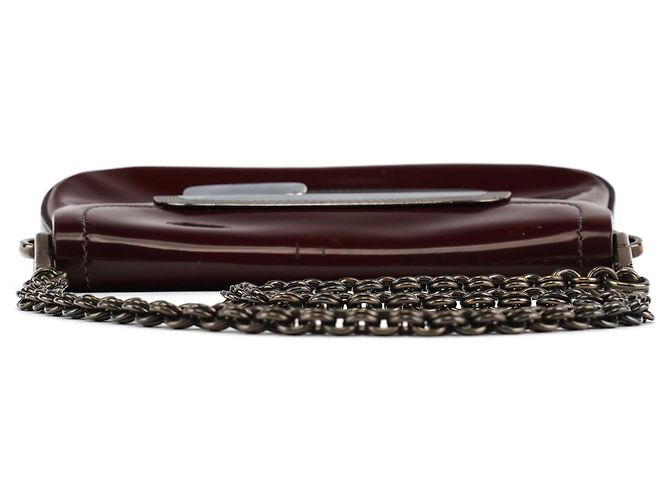 Prada Borsa a spalla Spazzolato Mirror Burgundy 2004 - vista 4