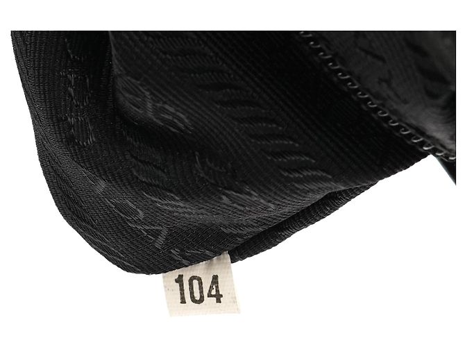 Prada Borsa a tracolla Black Tessuto Vitello Nylon - vista 12