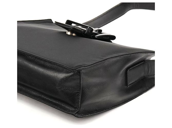 Prada Borsa a tracolla Black Tessuto Vitello Nylon - vista 7