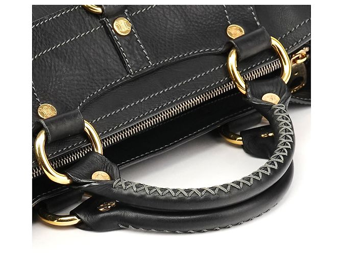 Céline Borsa Tote Boogie in pelle nera - vista 10