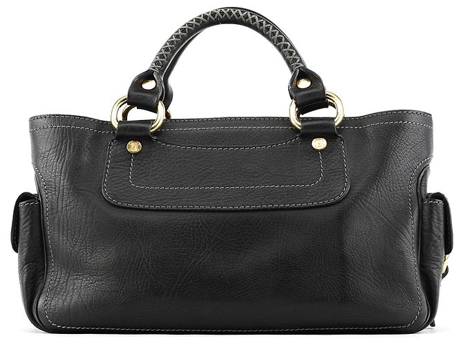 Céline Borsa Tote Boogie in pelle nera - vista 3
