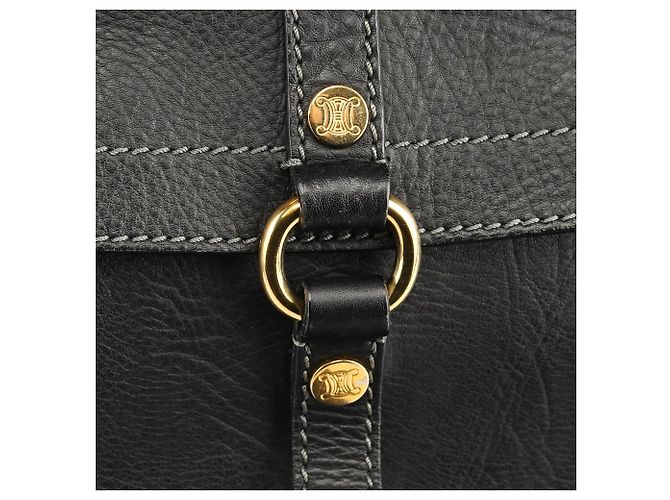 Céline Borsa Tote Boogie in pelle nera - vista 5