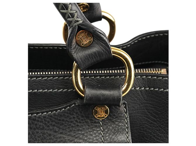 Céline Borsa Tote Boogie in pelle nera - vista 6